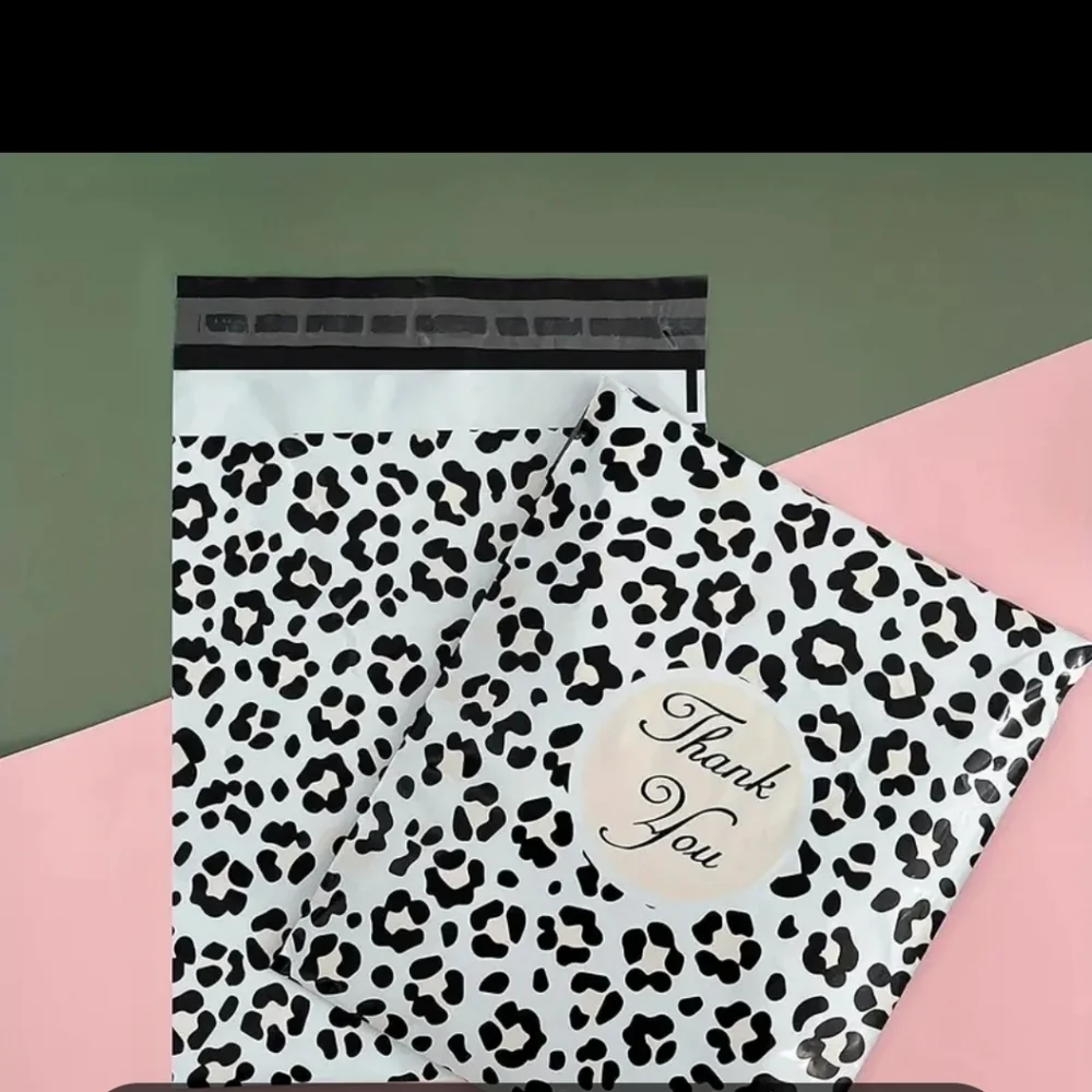 NEW LEOPARD THANK YOU POLYMAILERS 10 X 13  QTY 25 hp🔥🔥🔥